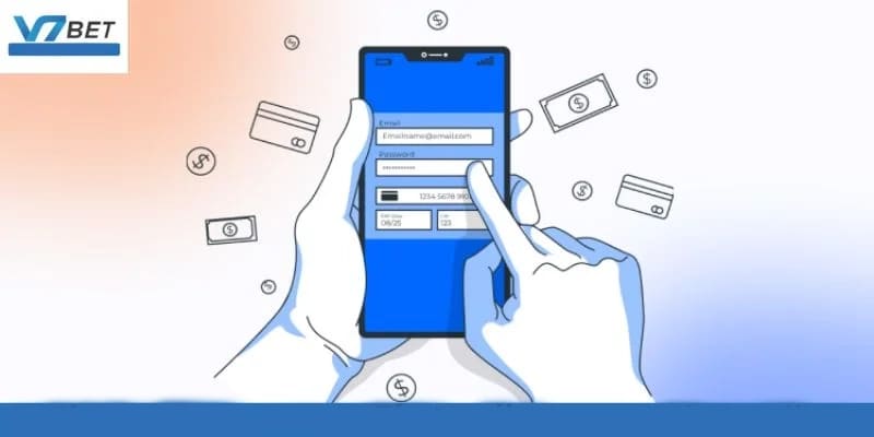 Nạp tiền V7bet qua tài khoản ngân hàng truyền thống.
